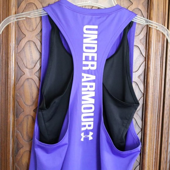 SOLD Under Armour Heat Gear 2-in-1 Muscle Tank Style #1298832 - Picture 8 of 15